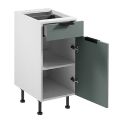 Unterschrank D40S1 P/L - Sorento Weiß Grün - Ihr praktischer Helfer im Alltag.