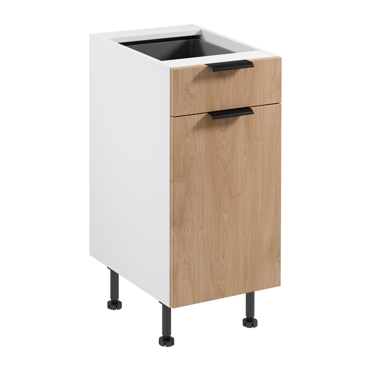Unterschrank D40S1 P/L - Sorento  -  Sonoma Eiche/Weiß