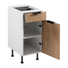 Unterschrank D40S1 P/L - Sorento  -  Sonoma Eiche/Weiß