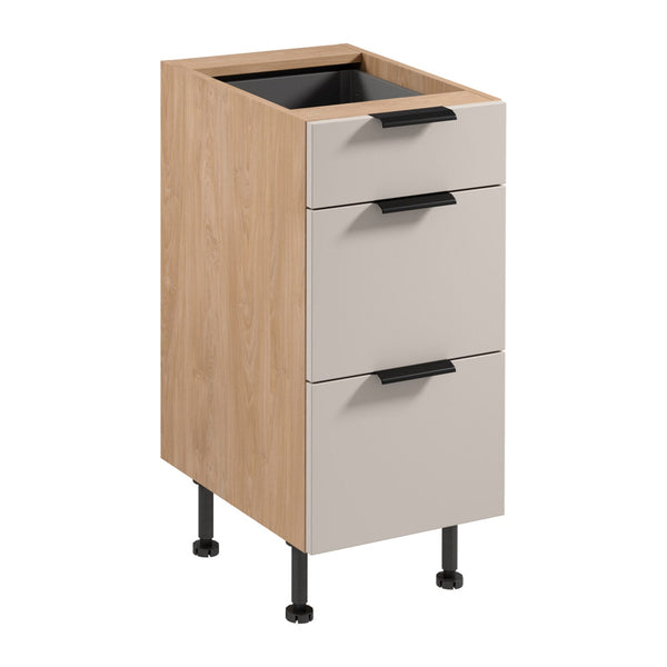 Unterschrank  D40S3 P/L AX - Sorento Beige Sonoma Eiche - platzsparende Lösung für Ihre Küche