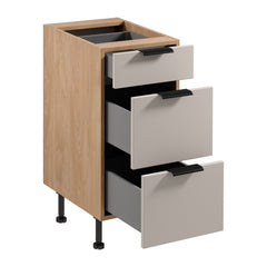 Unterschrank  D40S3 P/L AX - Sorento Beige Sonoma Eiche - Beige/Sonoma Eiche
