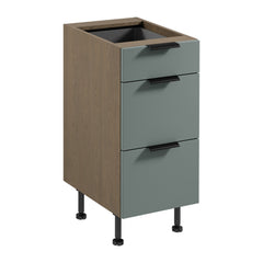 Unterschrank D40S3 P/L AX - Sorento Grün - Grün/Eiche