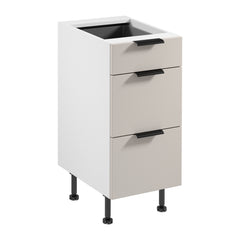 Unterschrank  D40S3 P/L AX -  Sorento Weiß Beige - Weiß /Beige