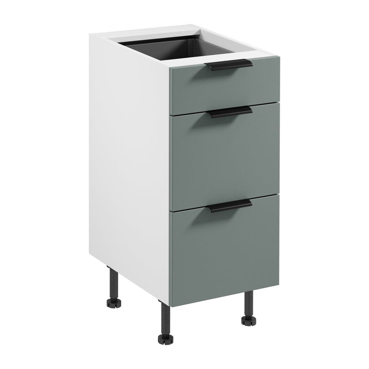 Unterschrank  D40S3 P/L AX -  Sorento Weiß Grün - Weiß /Grün