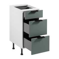 Unterschrank  D40S3 P/L AX -  Sorento Weiß Grün - Weiß /Grün