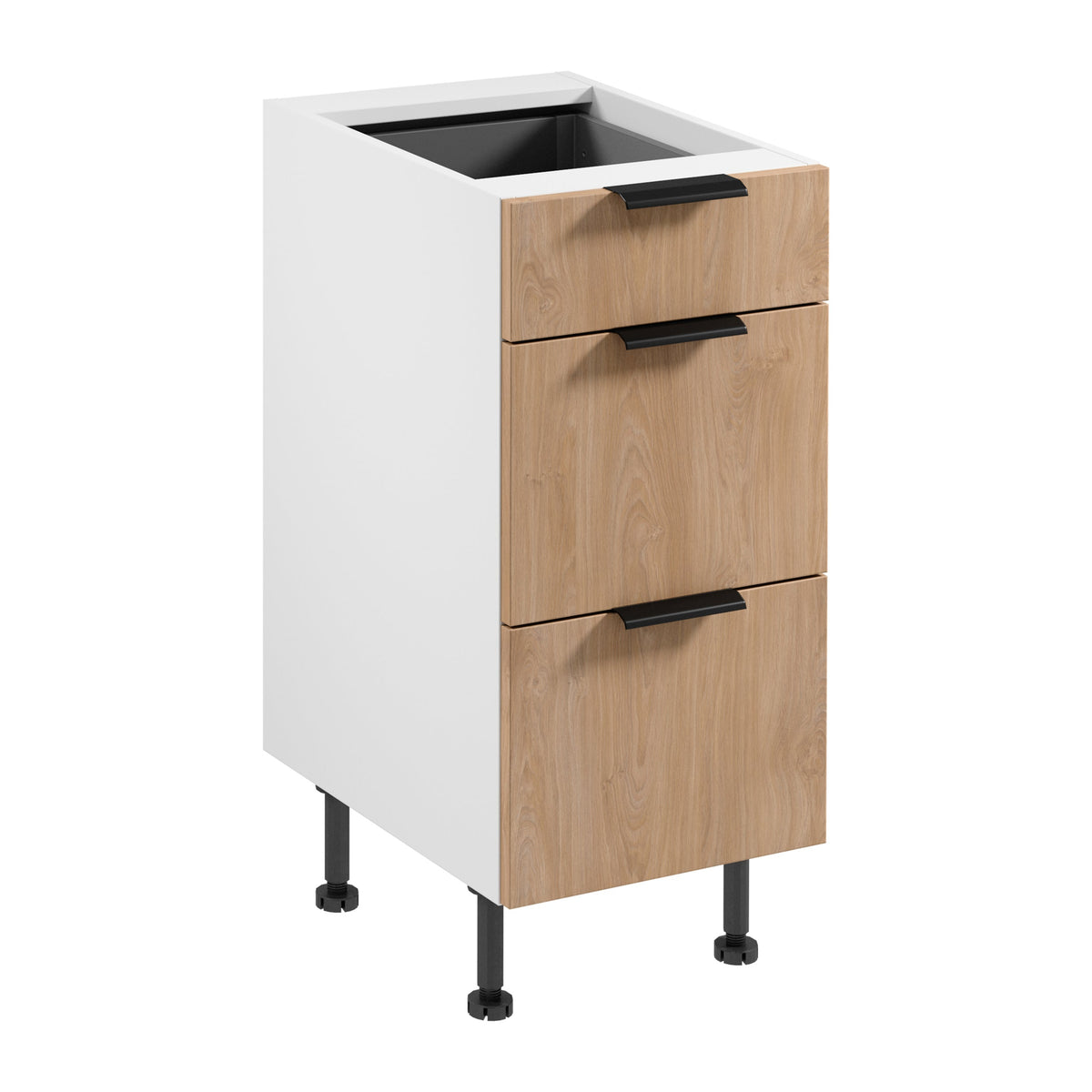 Unterschrank  D40S3 AX - Sorento - Sonoma Eiche/Weiß