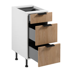 Unterschrank  D40S3 AX - Sorento - Sonoma Eiche/Weiß