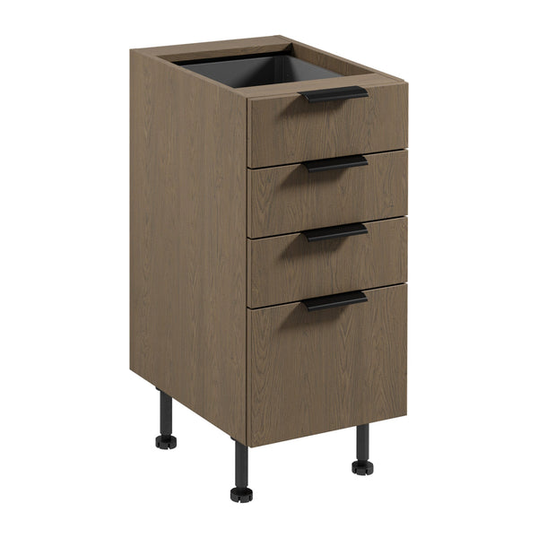 Unterschrank  D40S4 AX - Sorento Dunkle Eiche - Funktionalität trifft auf modernes Design.