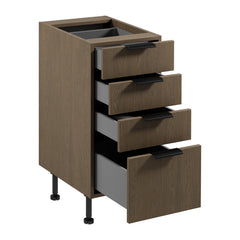 Unterschrank  D40S4 AX - Sorento Dunkle Eiche - Funktionalität trifft auf modernes Design.
