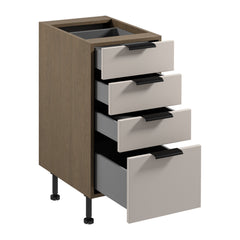 Unterschrank D40S4 AX - Sorento Beige - Beige/Eiche