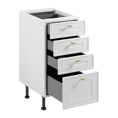Unterschrank  D40S4 AX - Sorento Weiß - Perfekte Anpassung an jede Wand.