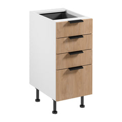 Unterschrank D40S4 AX - Sorento - Sonoma Eiche/Weiß