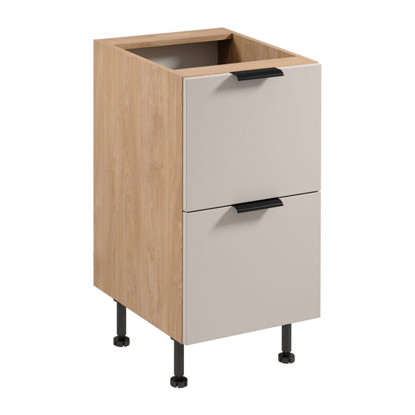 Unterschrank D45S2 AX - Sorento Beige Sonoma Eiche -  elegantes Design für eine aufgeräumte Küche