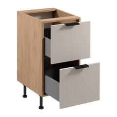 Unterschrank D45S2 AX - Sorento Beige Sonoma Eiche -  Beige/Sonoma Eiche