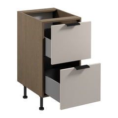 Unterschrank D45S2 AX - Sorento Beige - Beige/Eiche