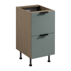 Unterschrank D45S2 AX - Sorento Grün - Grün/Eiche