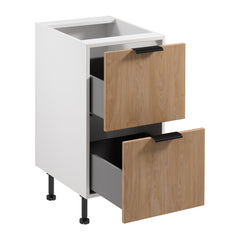 Unterschrank D45S2 AX - Sorento -  Sonoma Eiche/Weiß