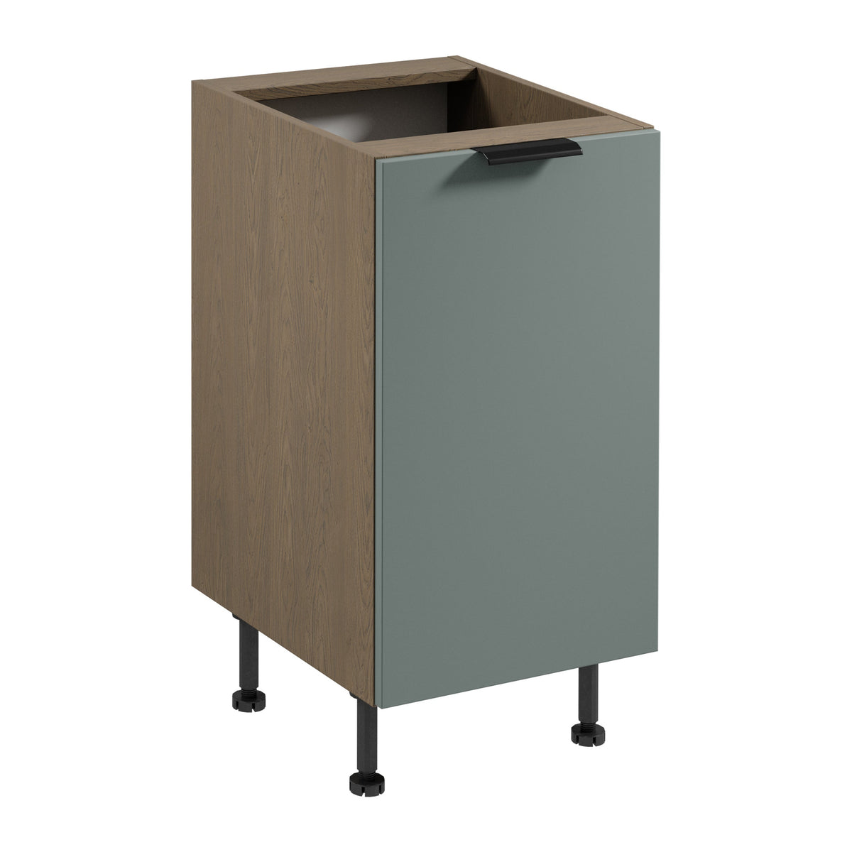 Unterschrank D45 P/L - Sorento Grün - Grün / Eiche
