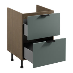 Unterschrank D60IN AX - Sorento Grün -  Grün/Eiche