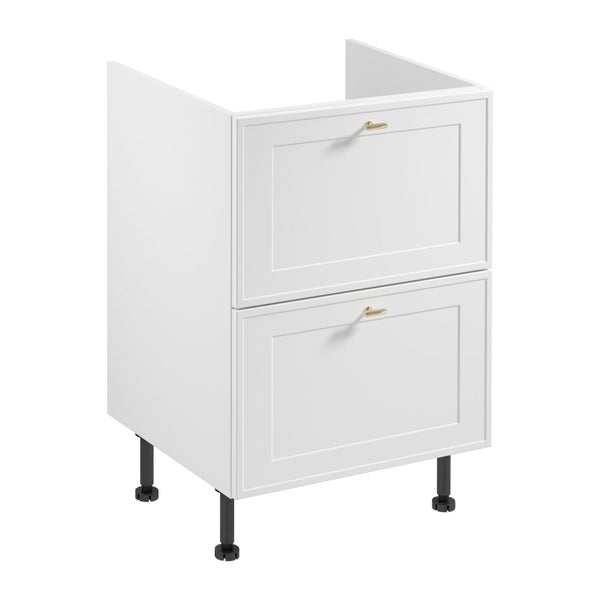 Unterschrank D60IN AX - Sorento Weiß - Schlichtes Design, das nie aus der Mode kommt.