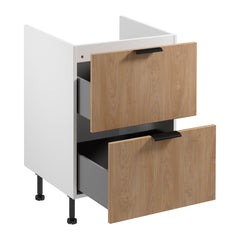 Spülenunterschrank D60IN AX - Sorento - Sonoma Eiche/Weiß