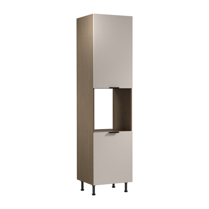 Herdumbauschrank D60PWN L/L - Sorento Beige - Beige/Eiche