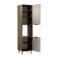 Herdumbauschrank D60PWN L/L - Sorento Beige - Beige/Eiche