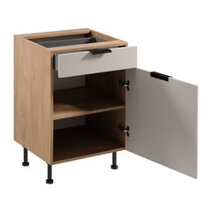 Unterschrank D60S1 P/L AX - Sorento Beige Sonoma Eiche - Beige/Sonoma Eiche