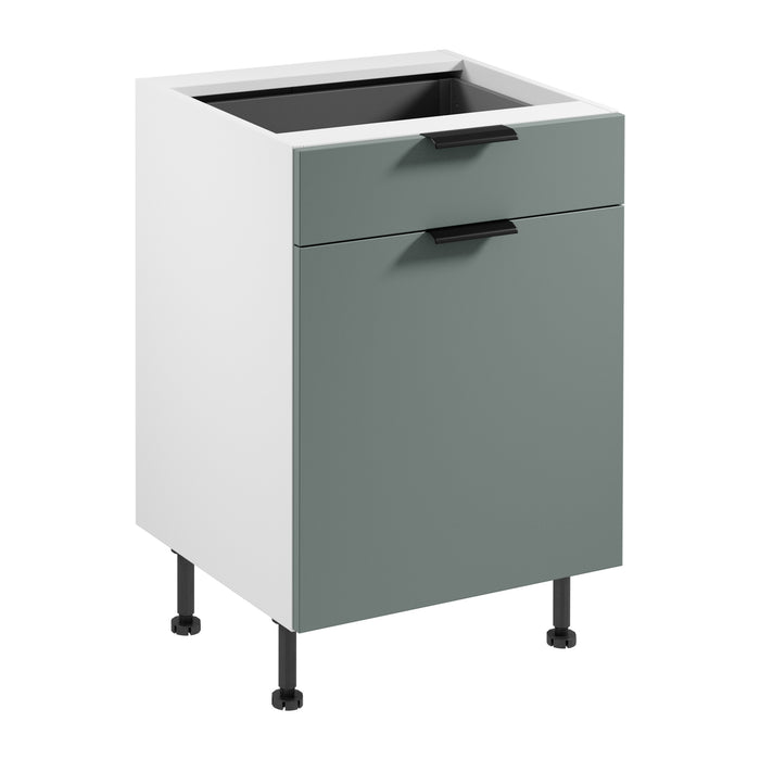 Unterschrank D60S1 P/L AX - Sorento Weiß Grün - Design und Funktion im Einklang.