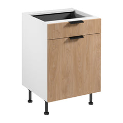 Unterschrank D60S1 P/L AX - Sorento - Sonoma Eiche/Weiß