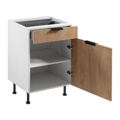 Unterschrank D60S1 P/L AX - Sorento - Sonoma Eiche/Weiß