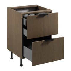 Unterschrank D60S2+1 AX - Sorento Dunkle Eiche - Perfekter Begleiter für jede Küche.