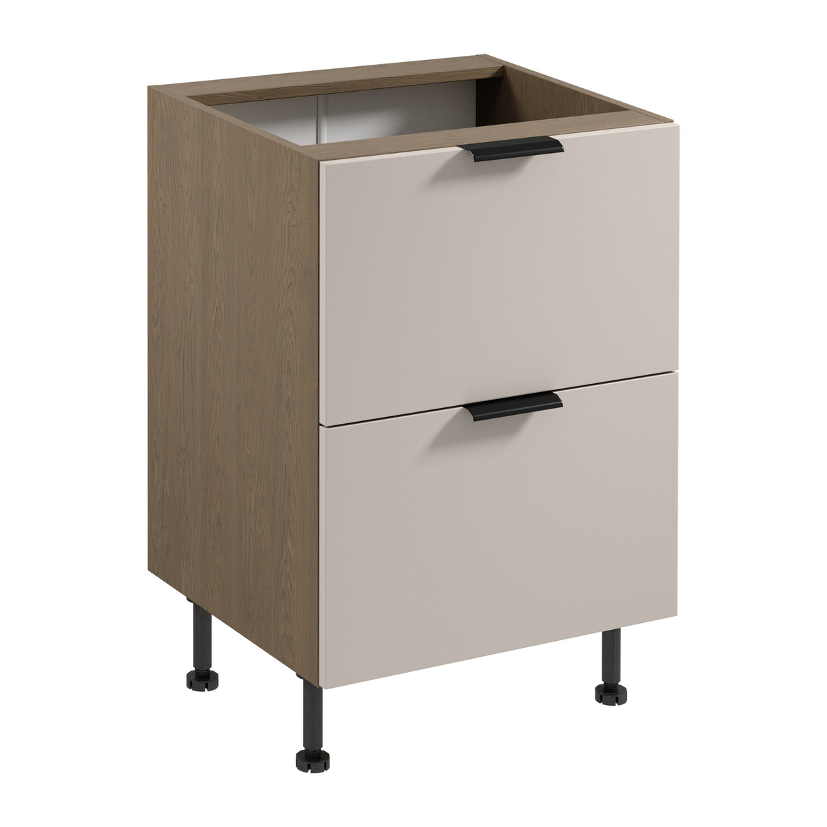 Unterschrank D60S2 AX - Sorento Beige - Beige/Eiche