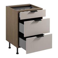 Unterschrank D60S3 AX - Sorento Beige - Beige/Eiche
