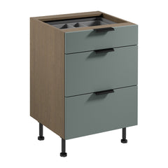 Unterschrank D60S3 AX - Sorento Grün - Grün/Sonoma Eiche