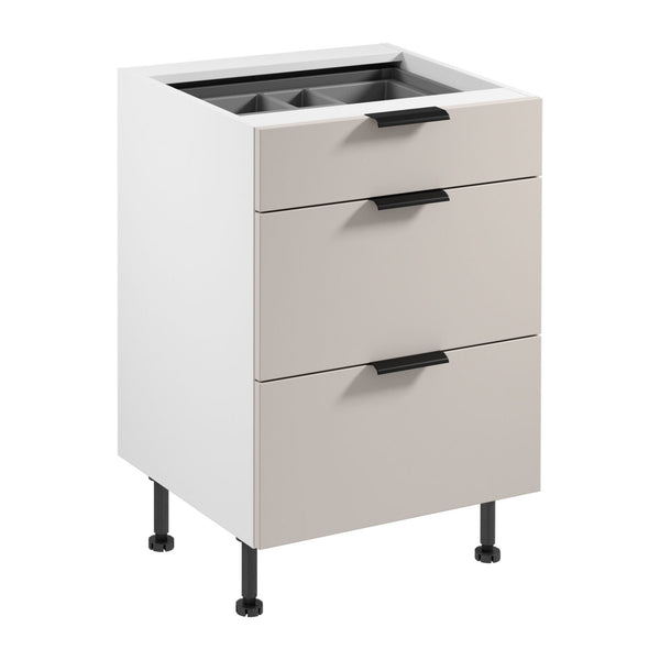 Unterschrank D60S3 AX - Sorento Weiß Beige - Kompakte Lösungen für mehr Platz.