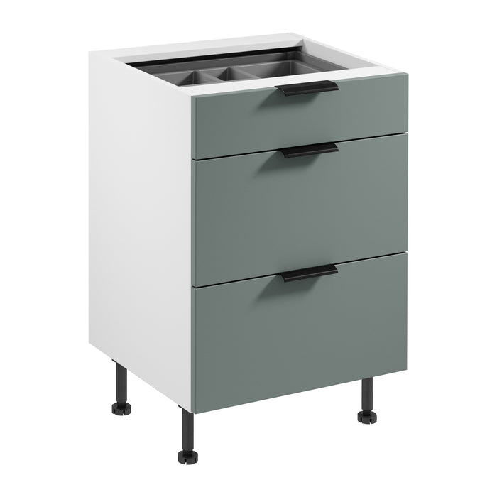 Unterschrank D60S3 AX - Sorento Weiß Grün - Kompakte Lösungen für mehr Platz.
