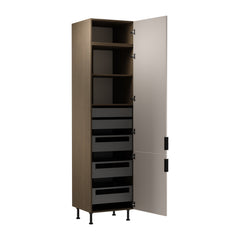 Hochschrank D60T P/L AX - Sorento Beige - Beige/Eiche