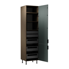 Hochschrank D60T P/L AX - Sorento Grün - Vertikaler Stauraum für jede Küche.