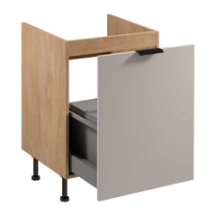 Spülenunterschrank mit Sortiereinsatz D60ZS AX - Sorento Beige Sonoma -  Beige/Sonoma Eiche