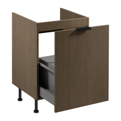 Spülenunterschrank mit Sortiereinsatz D60ZS AX - Sorento Dunkle Eiche - Optimale Lösung für Spülbereich und Ordnung.