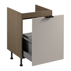 Unterschrank mit Sortiereinsatz D60ZS AX - Sorento Beige -Beige/Eiche