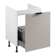Unterschrank mit Sortiereinsatz D60ZS AX - Sorento Weiß Beige - Nutzung des unteren Raums.