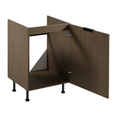 Spülenunterschrank D60Z P/L - Sorento Dunkle Eiche - Stilvoller Spülenunterschrank für Ihre Küche.