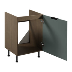 Spülenunterschrank D60Z P/L - Sorento Grün - Grün/Eiche