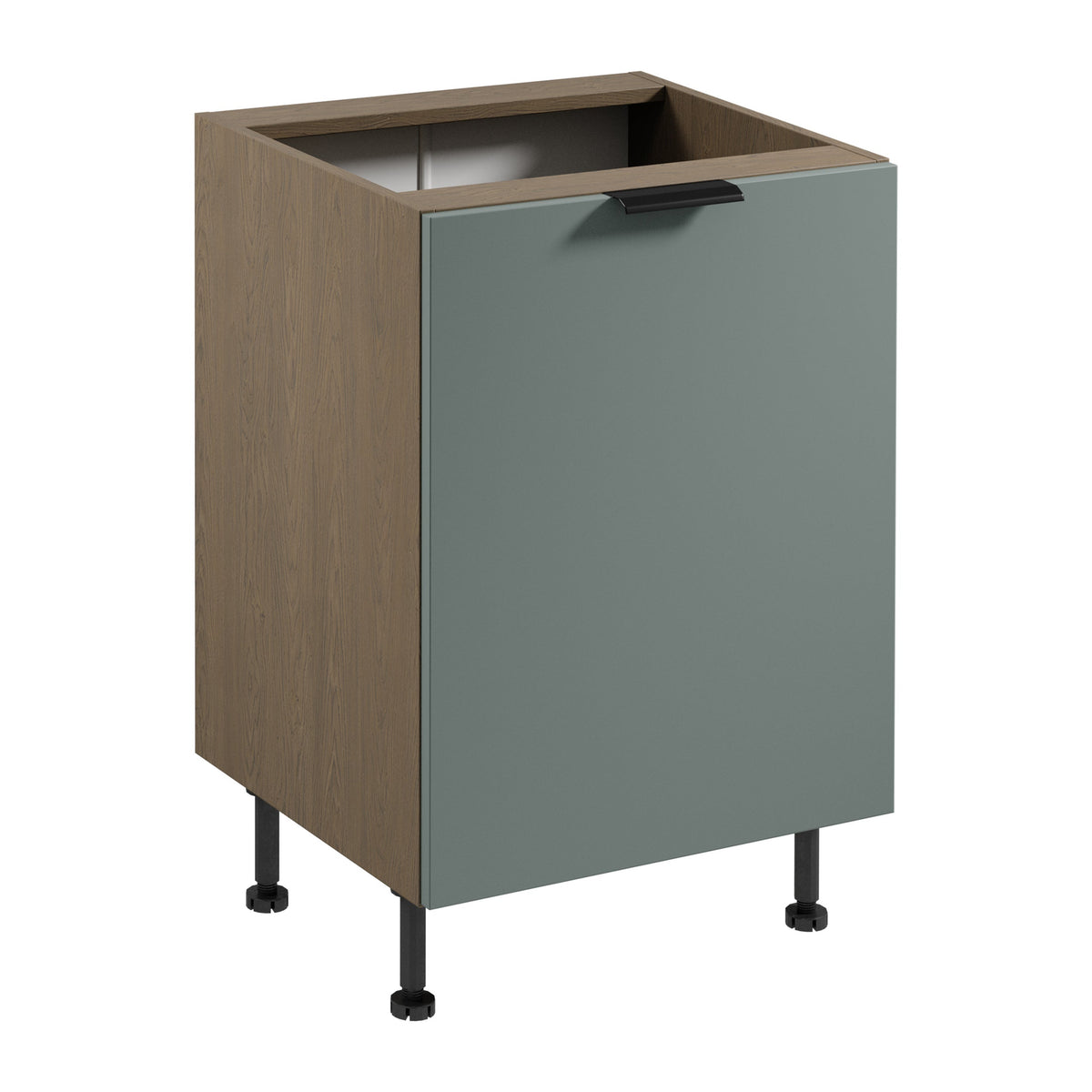 Unterschrank D60 P/L - Sorento Grün - Grün/Eiche