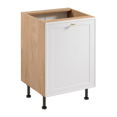 Unterschrank D60 P/L - Sorento - Weiß / Sonoma Eiche