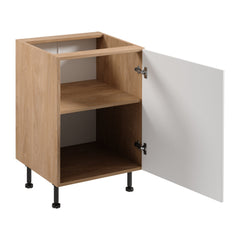 Unterschrank D60 P/L - Sorento - Weiß / Sonoma Eiche