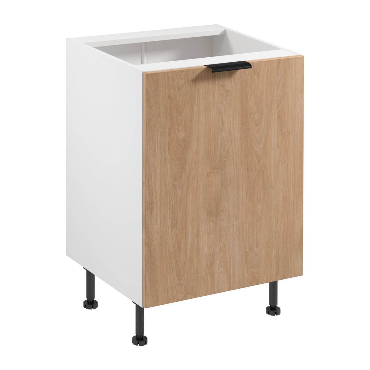 Unterschrank D60 P/L - Sorento -  Sonoma Eiche / Weiß