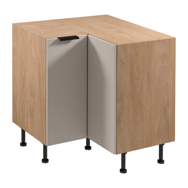 Eckunterschrank D90N - Sorento Beige Sonoma Eiche - praktische Stauraumlösung für Ihre Küche